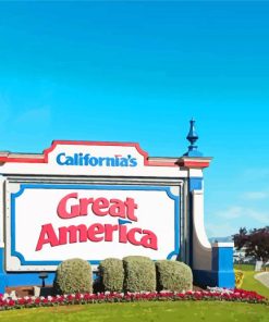 California's Great America Santa Clara Diamond Painting