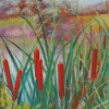 Cattail Art Diamond Painting