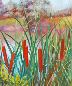 Cattail Art Diamond Painting