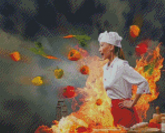 Chef Girl Diamond Painting