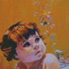 Child Bubble Bath Diamond Painting