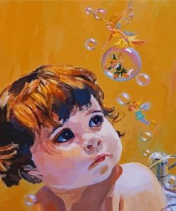 Child Bubble Bath Diamond Painting