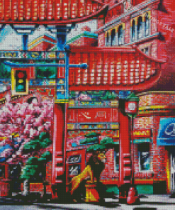 Chinatown Lion Diamond Painting
