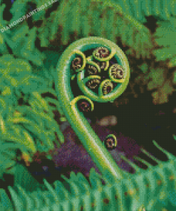 Closeup Koru Diamond Painting