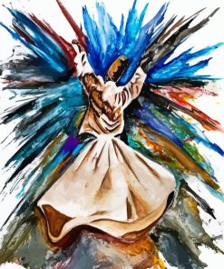 Colorful Whirling Dervish Diamond Painting
