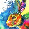 Colourful Hare Animal Diamond Painting