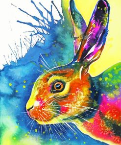 Colourful Hare Animal Diamond Painting