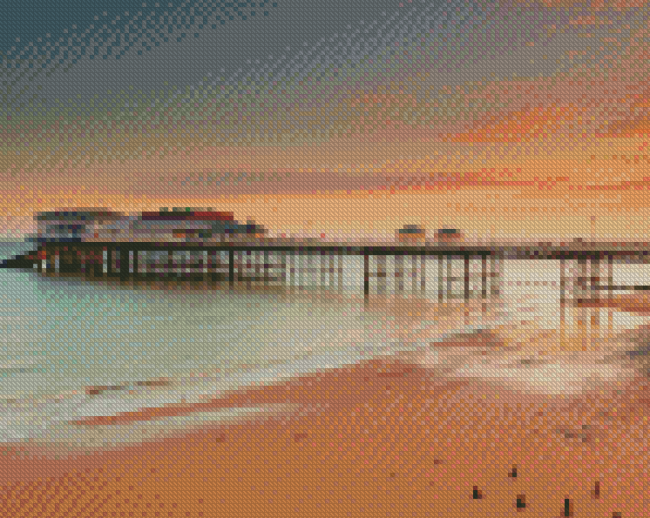 Cromer Norfolk Pier At Sunset Diamond Painting
