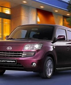 Dark Red Daihatsu Car Diamond Painting