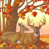 Deer In Autumn Diamond Painting