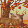 Deer In Autumn Diamond Painting