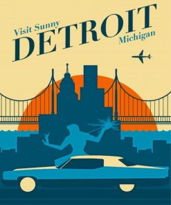 Detroit Poster Diamond Painting