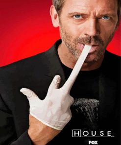 Dr House Hugh Laurie Diamond Painting