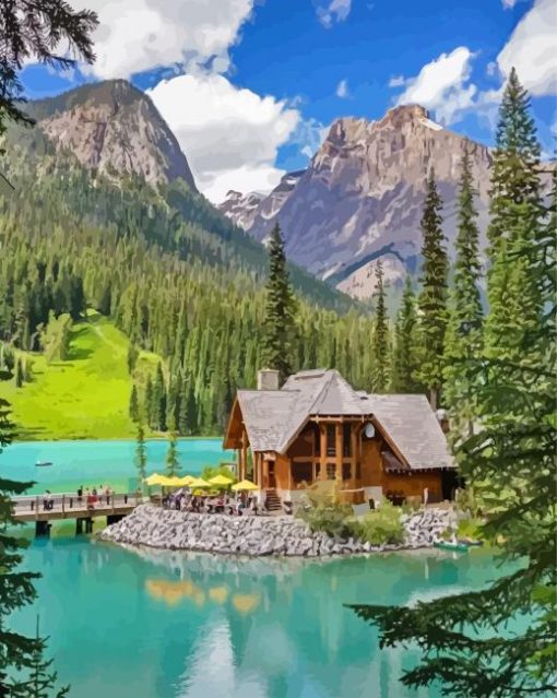 Emerald Lake BC Diamond Painting