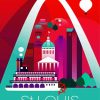 Saint Louis Gateway Arch Poster Diamond Painting