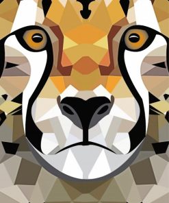 Geometric Tiger Diamond Painting