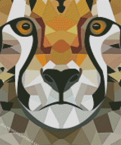 Geometric Tiger Diamond Painting