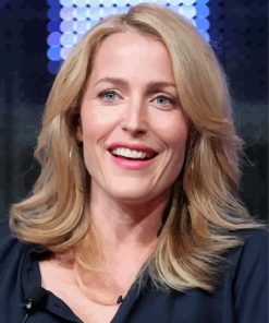 Gillian Anderson Smiling Diamond Painting