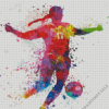 Girl Playing Soccer Diamond Painting