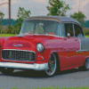 Black And Red 55 Chevy Diamond Painting