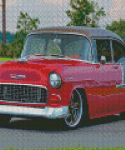 Black And Red 55 Chevy Diamond Painting