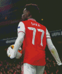 Bukayo Saka Player Back Diamond Painting