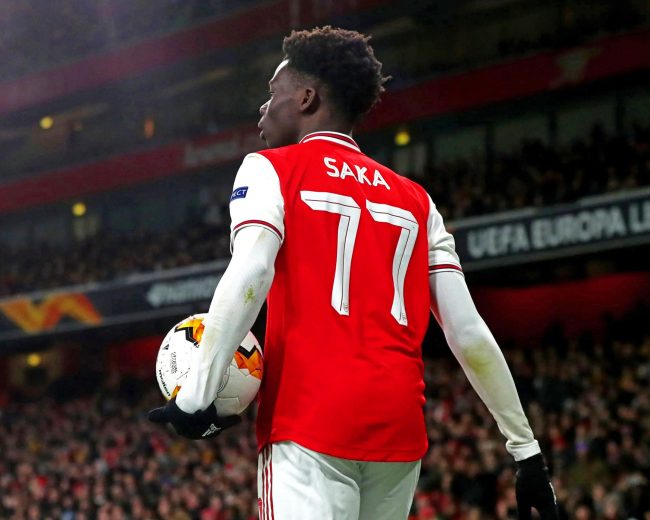 Bukayo Saka Player Back Diamond Painting