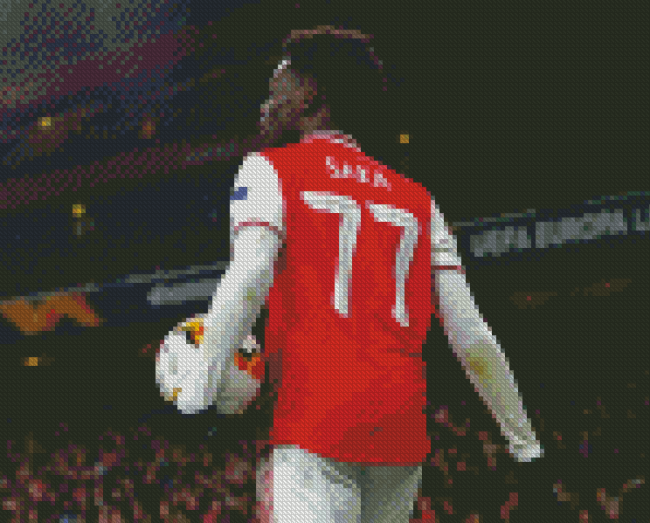 Bukayo Saka Player Back Diamond Painting