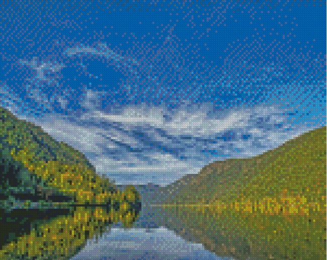 Cameron Lake Canada Landscape Diamond Paintings