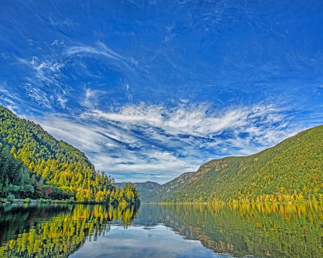 Cameron Lake Canada Landscape Diamond Painting