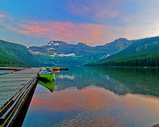 Cameron Lake Landscape Diamond Painting