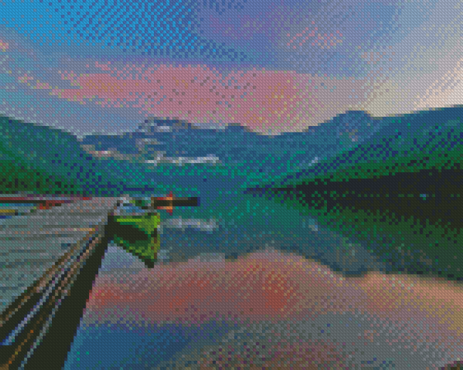 Cameron Lake Landscape Diamond Painting