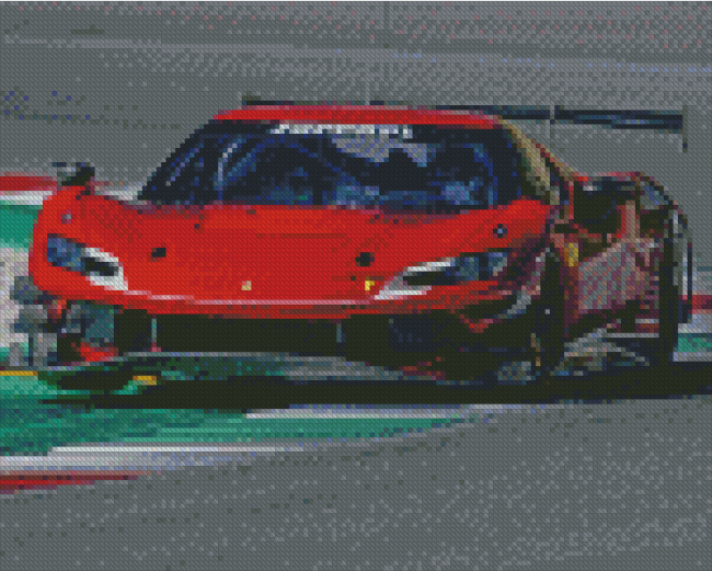 Sport Car Ferrari 488 GT3 Diamond Painting