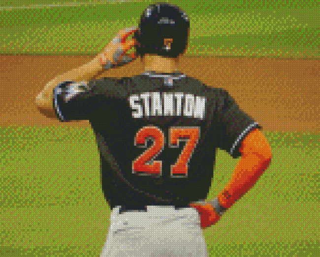 Baseball Player Giancarlo Stanton Diamond Painting