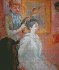 La Coiffure By Berthe Morisot Diamond Painting