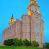 Manti Temple Building Diamond Painting