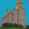 Manti Temple Building Diamond Painting