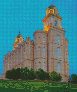 Manti Temple Building Diamond Painting