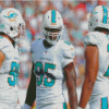 Miami Dolphins Team Players Diamond Painting