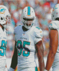 Miami Dolphins Team Players Diamond Painting