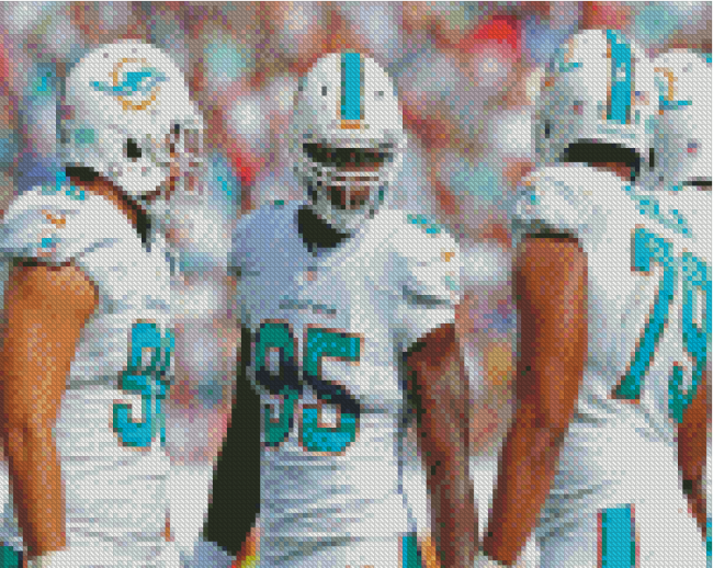 Miami Dolphins Team Players Diamond Painting