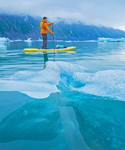 Paddleboarding In The Ice Diamond Painting