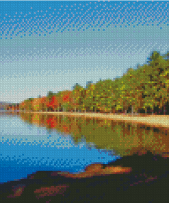 Sebago Lake State Park Maine - Diamond Painting