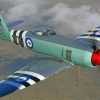 Aesthetic Hawker Sea Fury Diamond Painting