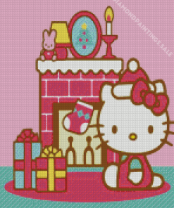Hello Kitty Christmas Gifts Diamond Painting