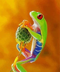 Hippie Frog Animal Diamond Painting