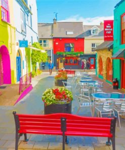 Ireland Cobh Colorful Town Diamond Painting