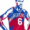 Basketball Player Julius Erving Diamond Painting