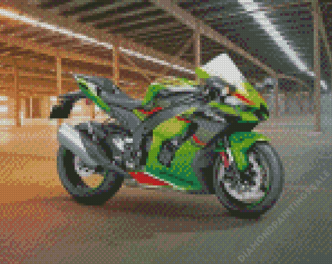 Kawasaki Ninja Motorcycle Diamond Painting