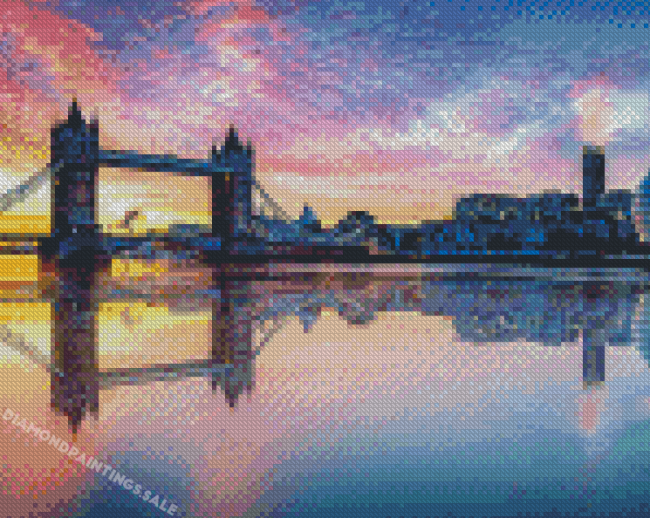 London Thames And Bridge Diamond Painting